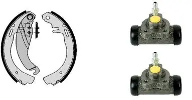 Bezpieczna płatność Zestaw szczęk hamulcowych BREMBO H 59 012